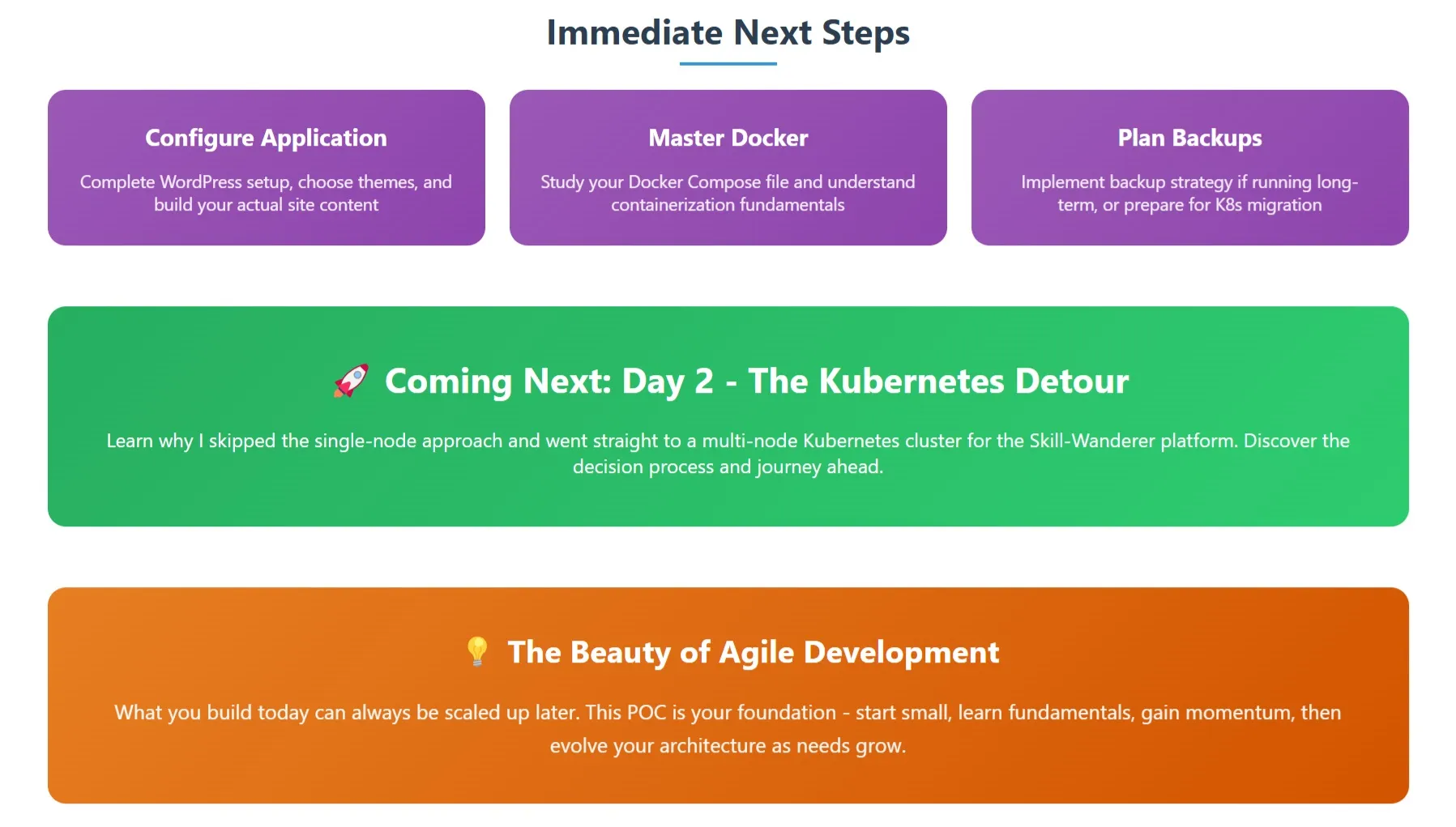 Next Steps and Future Planning