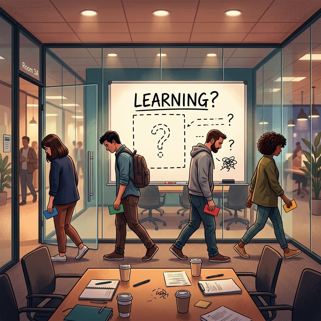 The argument ended with learning still undefined on the whiteboard