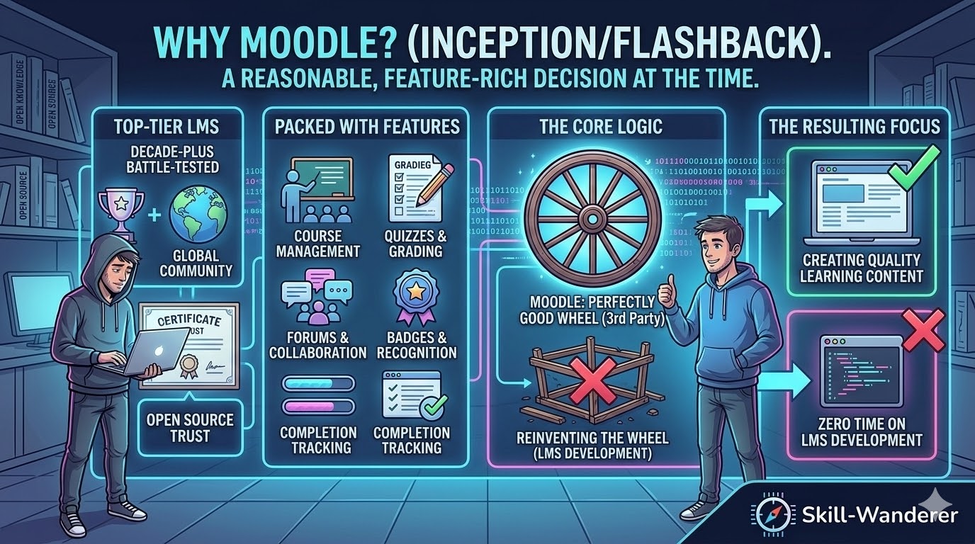 Why we chose Moodle in the first place